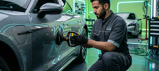 شفط صدمات السيارات